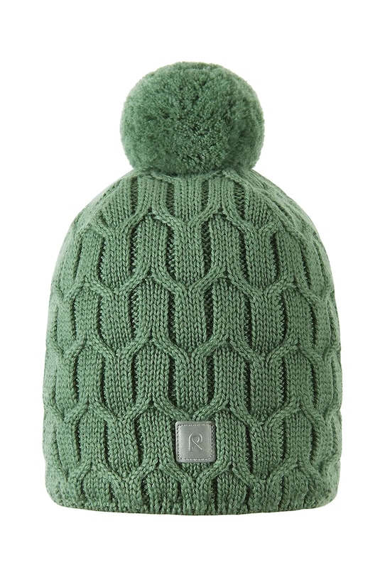 Reima czapka wełniana dziecięca Nyksund wełna zielony 5300066B.9BYA