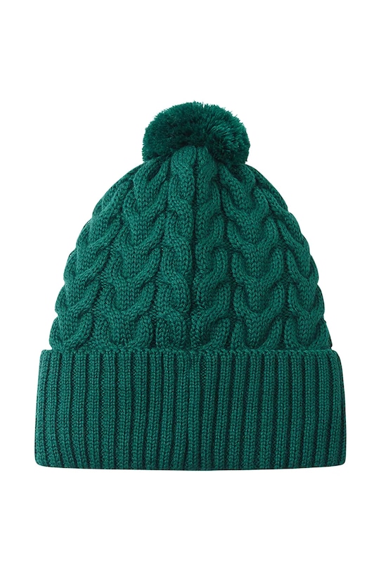 Chłopiec Reima czapka z dodatkiem wełny dziecięca Routii 5300088C.9BYA zielony