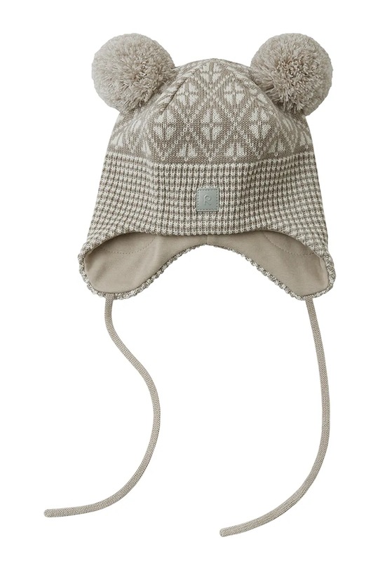 Детска вълнена шапка Reima Kuuru 5300215B.9BYA бежов