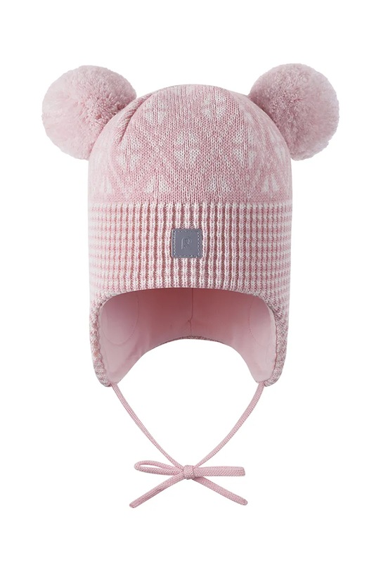 Reima czapka wełniana dziecięca Kuuru 5300215B.9BYA różowy AW25