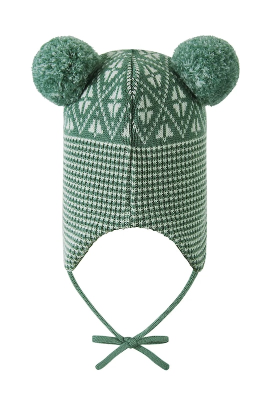 Reima czapka wełniana dziecięca Kuuru 5300215B.9BYA zielony AW25