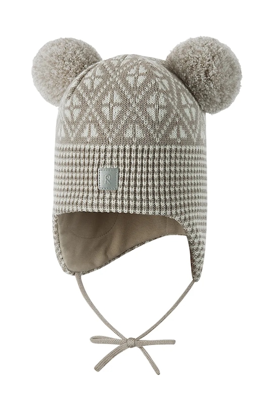 Reima czapka wełniana dziecięca Kuuru 5300215B.9BYA brązowy AW25