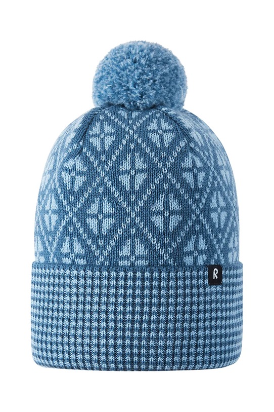 Reima czapka wełniana dziecięca Kuurassa wełna niebieski 5300216B.9BYA