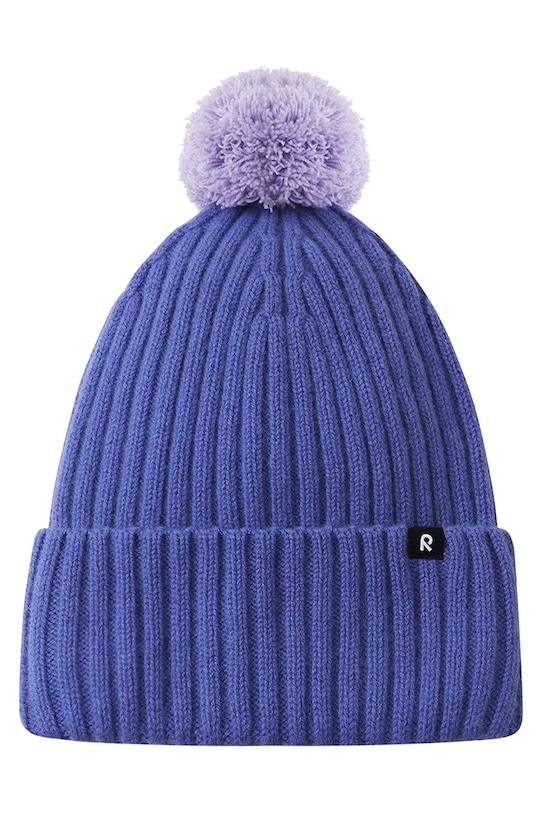 Chłopiec Reima czapka z dodatkiem wełny dziecięca Topsu 5300227B.9BYA fioletowy