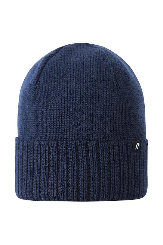 Reima czapka z dodatkiem wełny dziecięca Kalotti średniej grubości granatowy 5300232B.9BYA