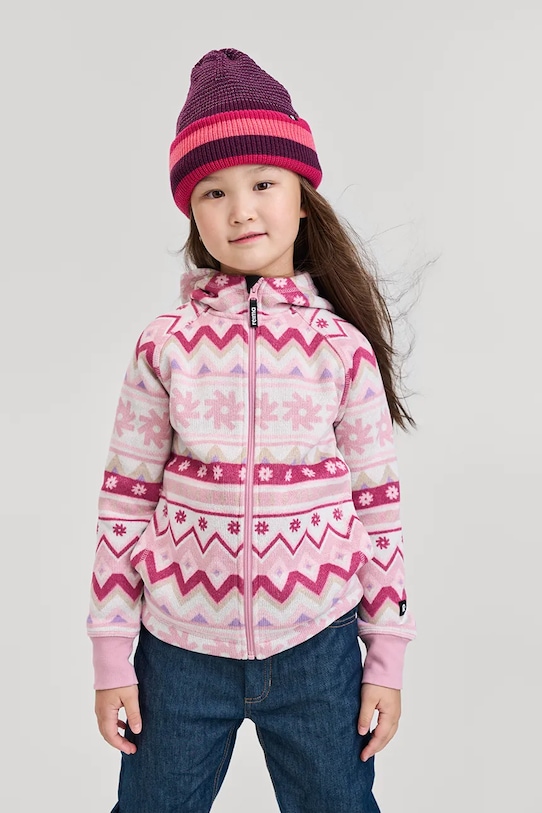 Reima czapka z dodatkiem wełny dziecięca Hiippa cienka fioletowy 5300319A.9BYA