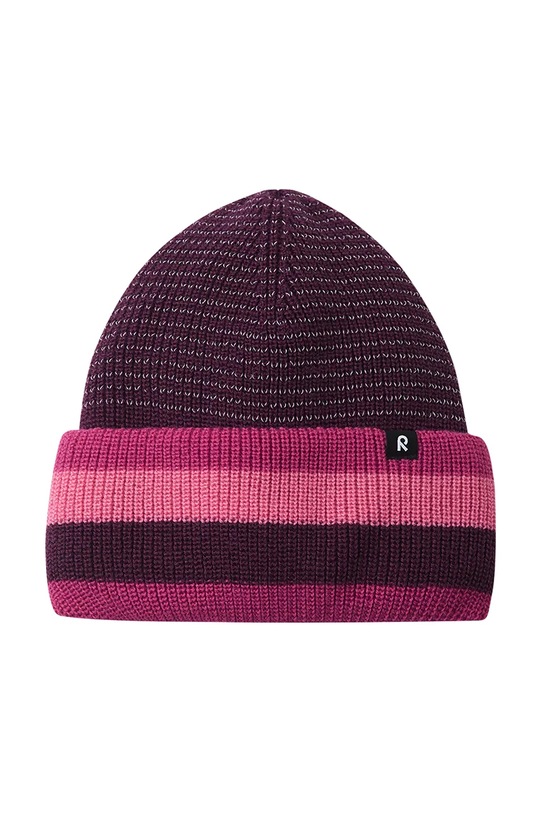 Chłopiec Reima czapka z dodatkiem wełny dziecięca Hiippa 5300319A.9BYA fioletowy