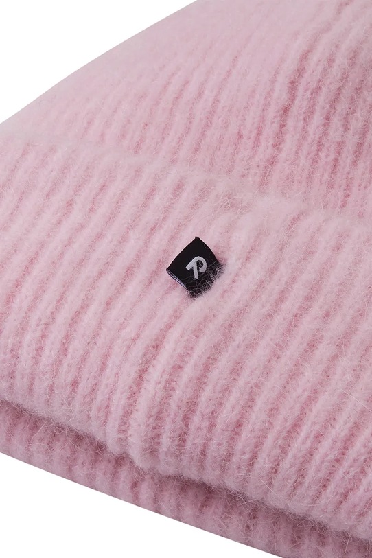 Chłopiec Reima czapka z dodatkiem wełny dziecięca Huippu 5300320A.9BYA różowy