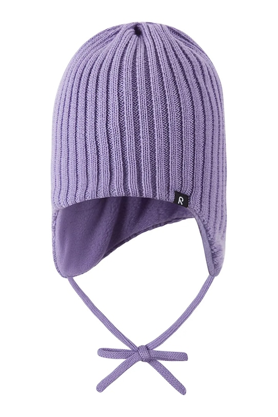 Reima czapka wełniana dziecięca Myssytys wełna fioletowy 5300324A.9BYA