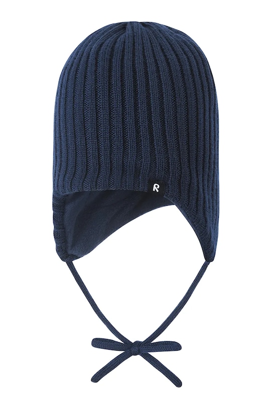 Reima czapka wełniana dziecięca Myssytys wełna granatowy 5300324A.9BYA