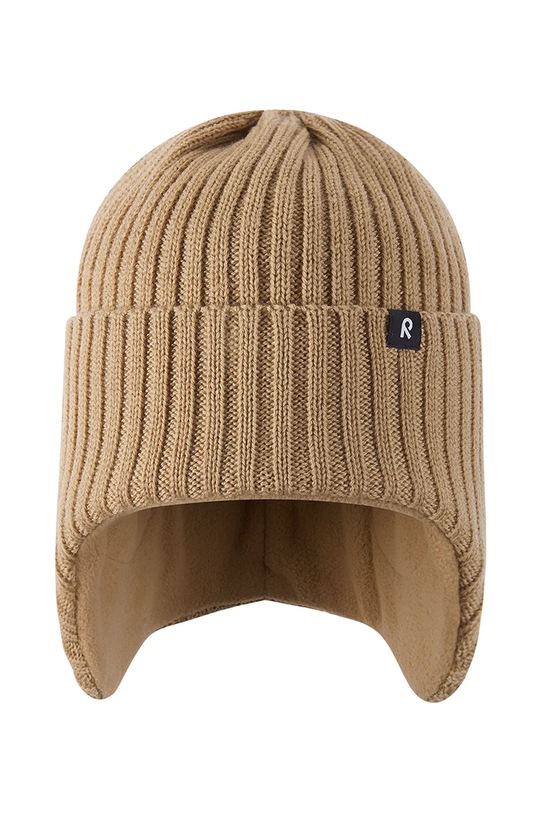 Chłopiec Reima czapka wełniana dziecięca Mystinen 5300325A.9BYA brązowy