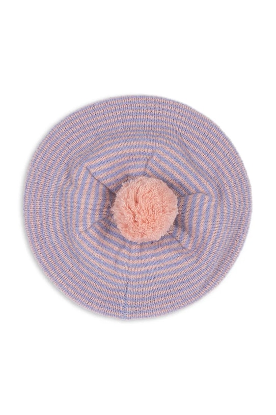 Konges Sløjd beret dziecięcy BERLE KNIT BERET pozostałe fioletowy KS103716.9BYA