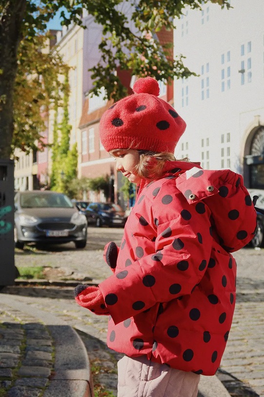 Konges Sløjd czapka LADYBUG BERET cienka czerwony KS103494.9BYA