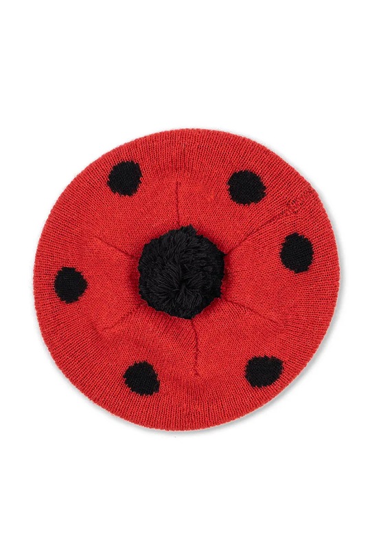 Konges Sløjd czapka LADYBUG BERET KS103494.9BYA czerwony AW25