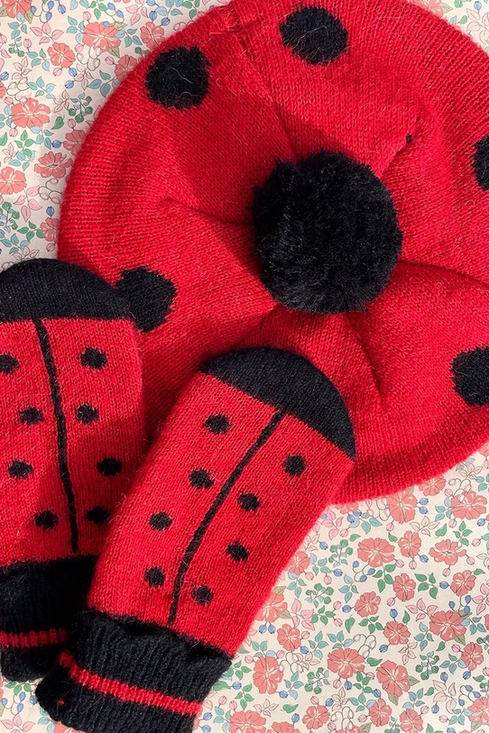 Konges Sløjd căciulă LADYBUG BERET KS103494.9BYA rosu