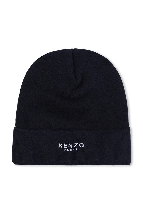 Παιδικός σκούφος από μείγμα μαλλιού Kenzo Kids K61215.52.54 σκούρο μπλε AW25