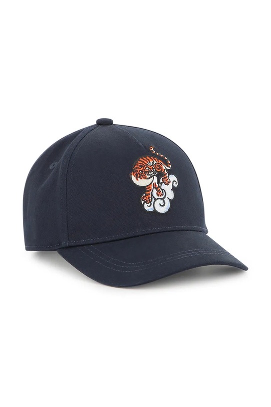 Kenzo Kids czapka z daszkiem bawełniana dziecięca aplikacja granatowy K61218.54.56