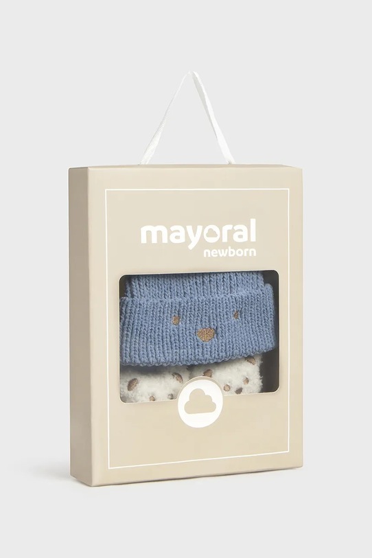 Хлопчик Шапочка та шкарпетки для немовлят Mayoral Newborn 9933.1H.Newborn.9BYA блакитний