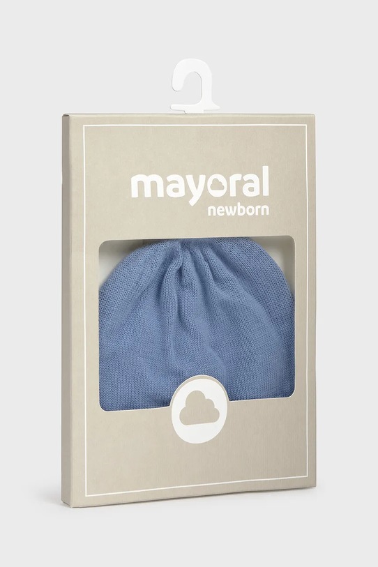 Chłopiec Mayoral Newborn czapka niemowlęca 9936.1E.Newborn.9BYA niebieski