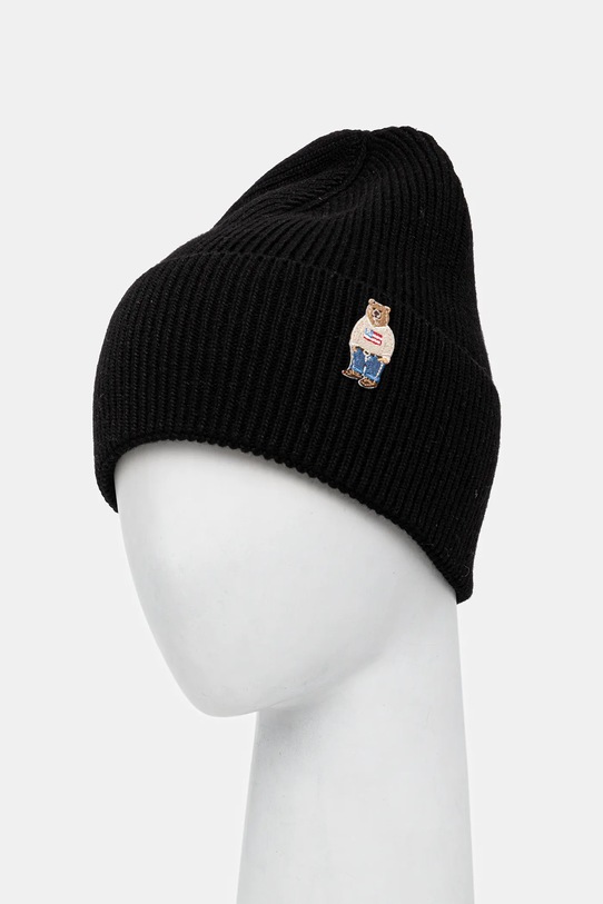 Jamiks czapka z domieszką wełny dziecięca JEREMY JEREMY.Nak.glo.JZI310.K czarny AW25