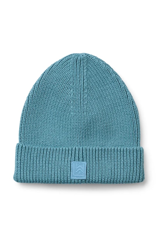 Detská bavlnená čiapka Liewood Ezra Beanie bavlna tyrkysová LW20106.9BYA