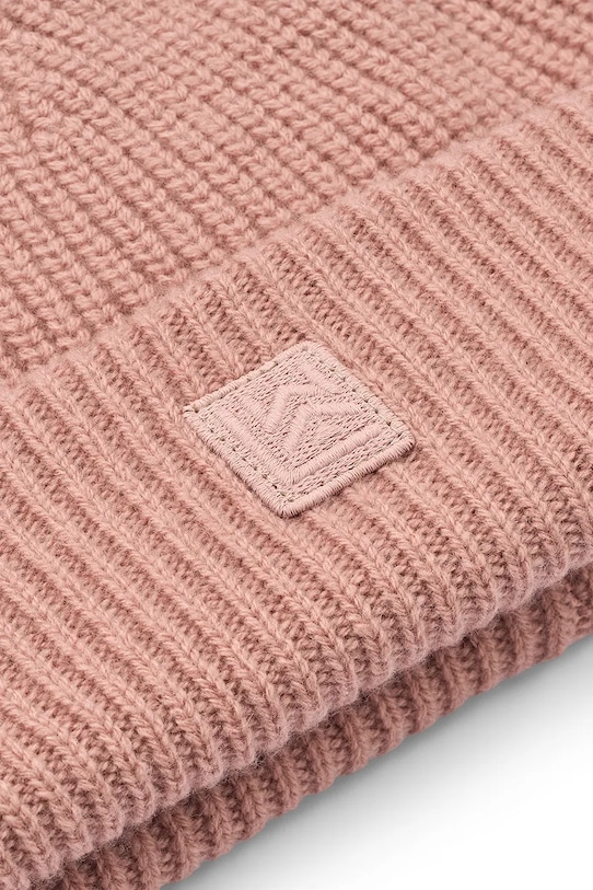 Детска шапка с вълна Liewood Emilio Beanie LW20111.9BYA розов AW25