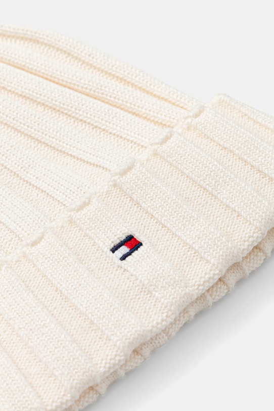 Tommy Hilfiger czapka bawełniana dziecięca AU0AU02004.9BYA beżowy AW25