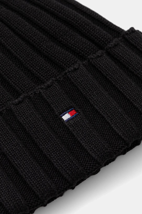 Tommy Hilfiger czapka bawełniana dziecięca AU0AU02004.9BYA czarny AW25