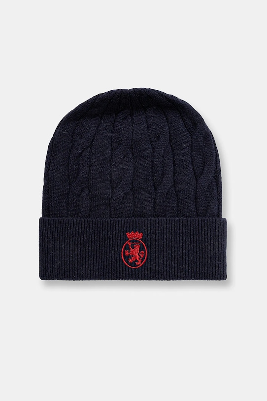 Tommy Hilfiger czapka wełna granatowy AU0AU02041.9BYA
