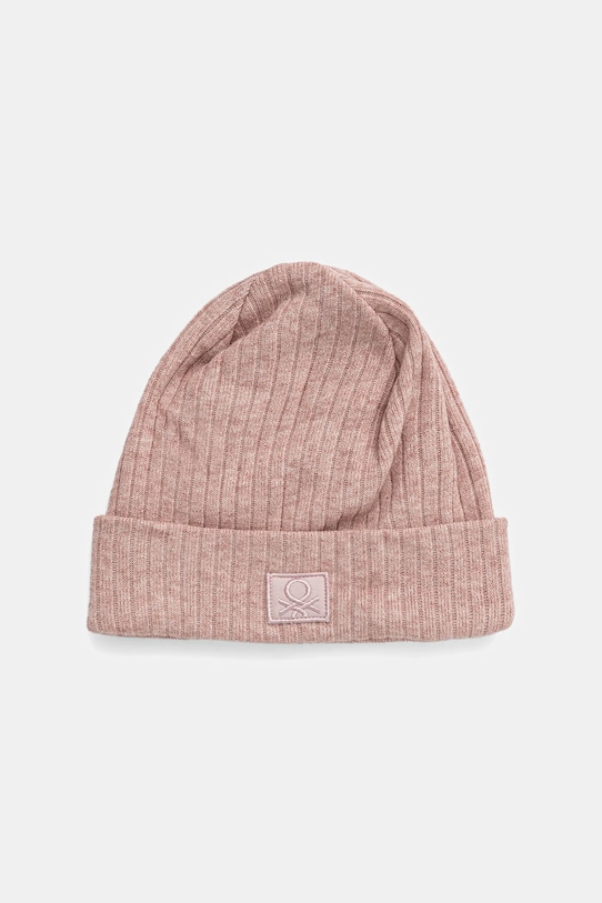 Detská čiapka United Colors of Benetton stredne hrubá ružová 6FEECA027.G.Season.9BYA