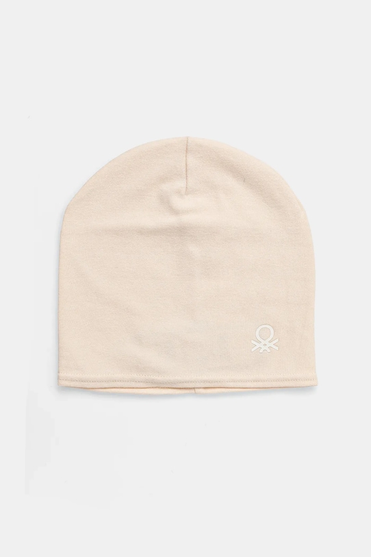 Detská čiapka United Colors of Benetton tenká béžová 6HMQGA016.P.Season.9BYA