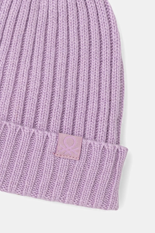 Detská vlnená čiapka United Colors of Benetton 126WGA006.P.seasonal fialová AW25