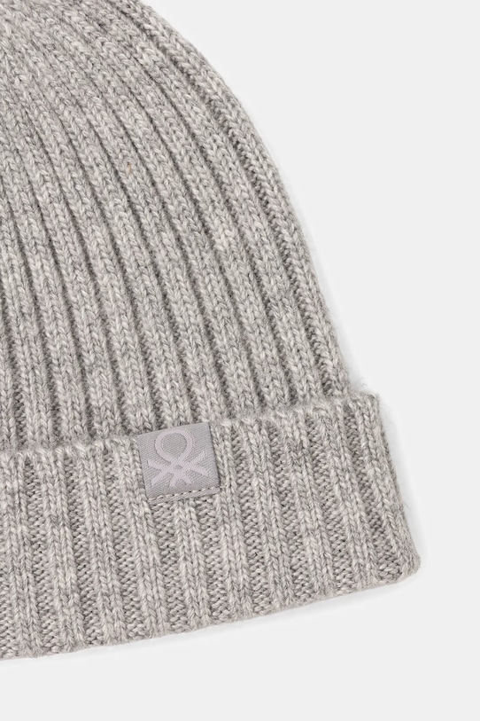 United Colors of Benetton căciulă de lână pentru copii 126WGA006.P.seasonal gri AW25