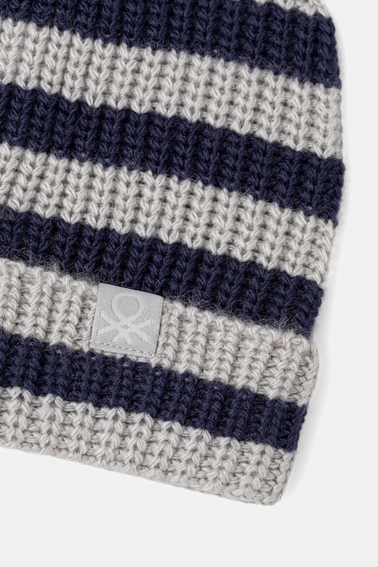 Detská čiapka United Colors of Benetton 1370HA00C.P.seasonal sivá AW25