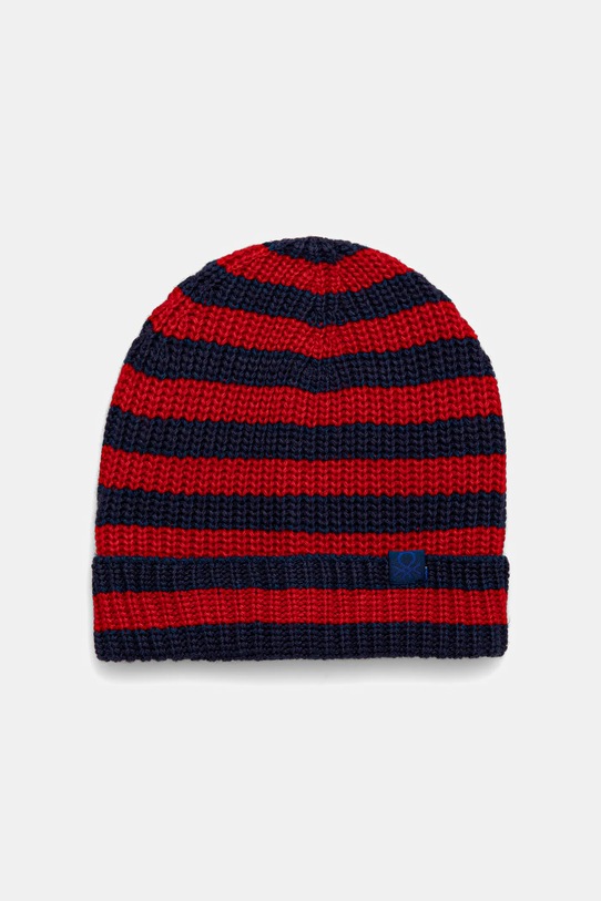 Dětská čepice United Colors of Benetton tenká červená 1370HA00C.P.seasonal