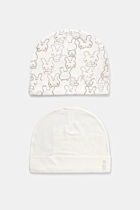 United Colors of Benetton gyerek sapka 2 db mintás fehér 3DKAAA001.W.seasonal