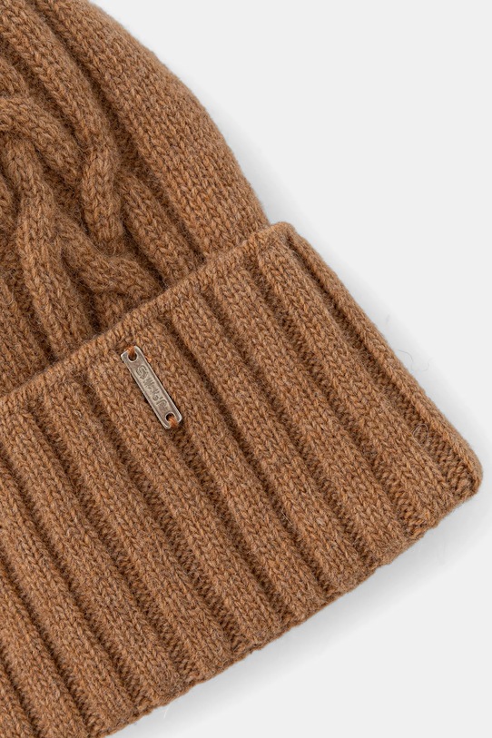Detská vlnená čiapka Jamiks LARK II LARK.me.II.Nak.JZI210.K hnedá AW25