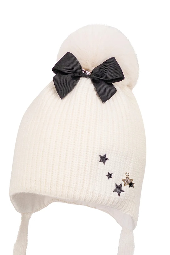 Jamiks czapka MARCELLE II z dodatkiem wełny beżowy MARCELLE.II.Na.JZI212.K