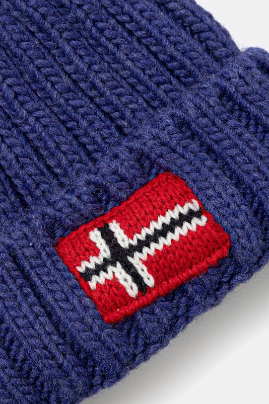 Chłopiec Napapijri czapka z domieszką wełny SEMIURY NP0A4GMHB3B1 niebieski