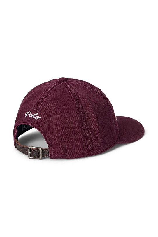 Bavlnená šiltovka Polo Ralph Lauren 710973296 burgundské AW25