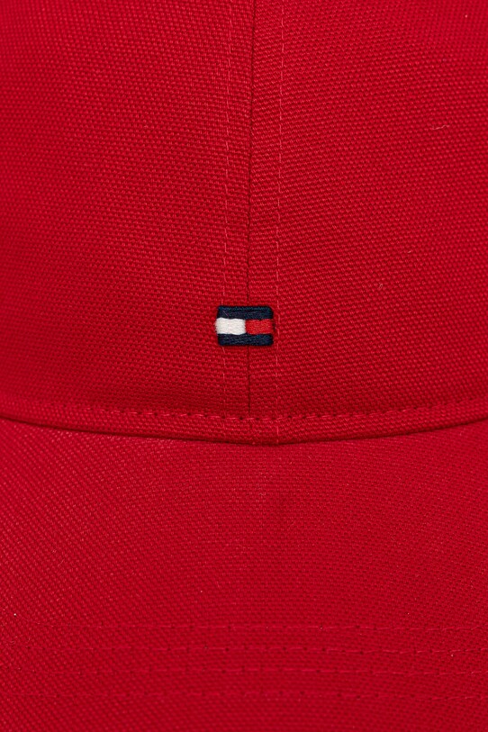Tommy Hilfiger czapka z daszkiem bawełniana AM0AM13426 czerwony AW25
