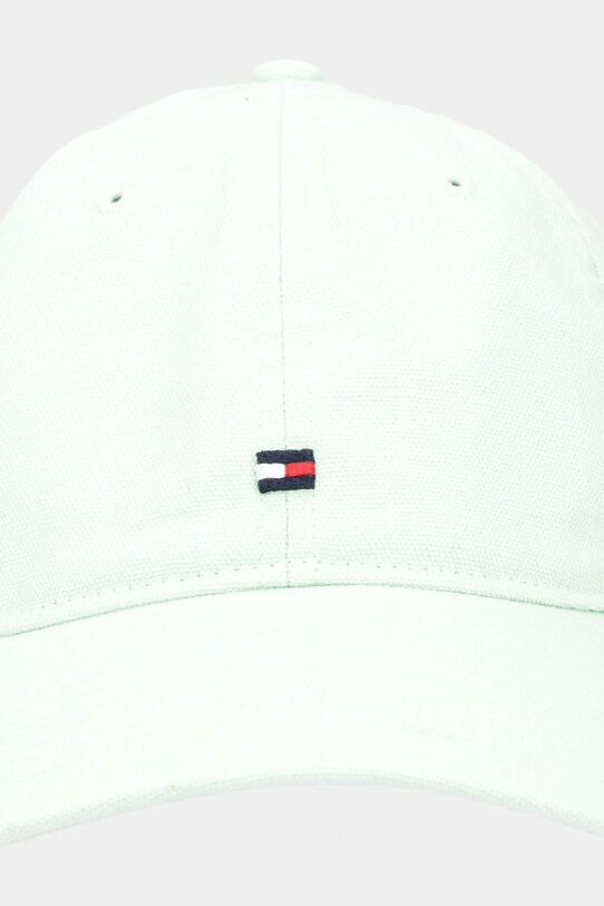 Tommy Hilfiger czapka z daszkiem bawełniana AM0AM13426 zielony AW25