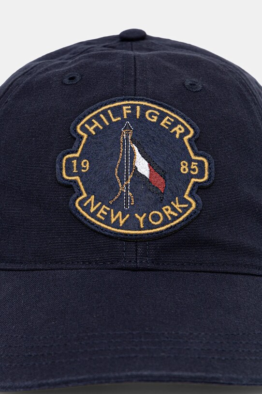 Βαμβακερό καπέλο του μπέιζμπολ Tommy Hilfiger AM0AM13430 σκούρο μπλε AW25