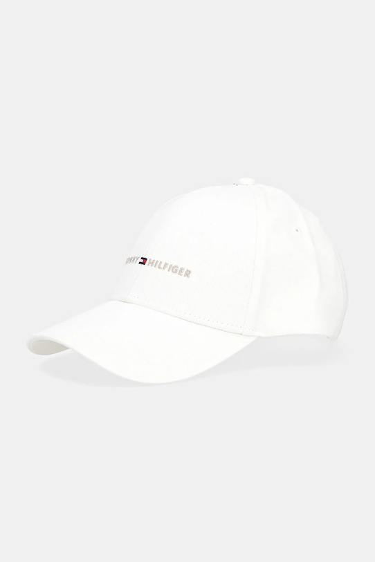 Βαμβακερό καπέλο του μπέιζμπολ Tommy Hilfiger βαμβάκι μπεζ AM0AM13431