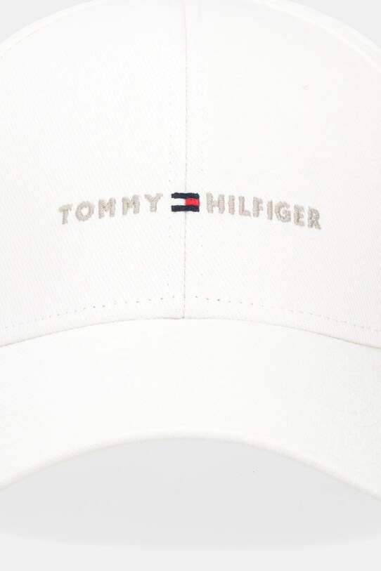 Tommy Hilfiger czapka z daszkiem bawełniana AM0AM13431 beżowy AW25