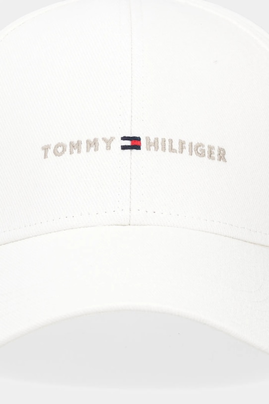 Βαμβακερό καπέλο του μπέιζμπολ Tommy Hilfiger AM0AM13431 μπεζ AW25
