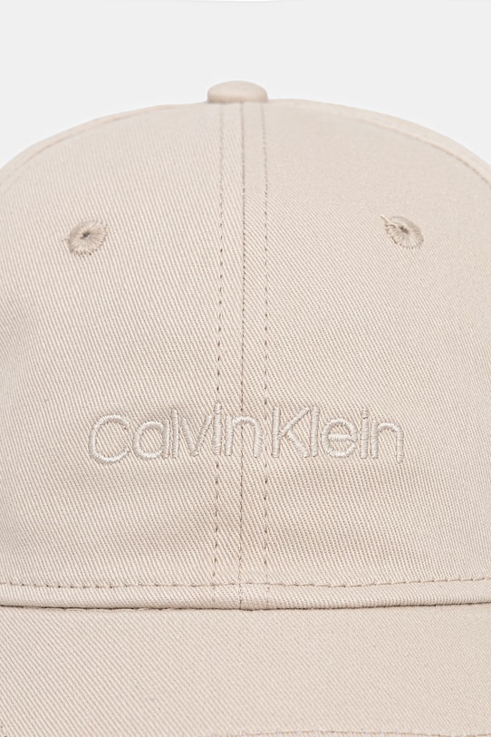 Calvin Klein bejzbolska kapa muška pamučna LV04D5003G bež SS26