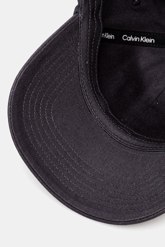 Calvin Klein czapka z daszkiem bawełniana granatowy LV04D5003G