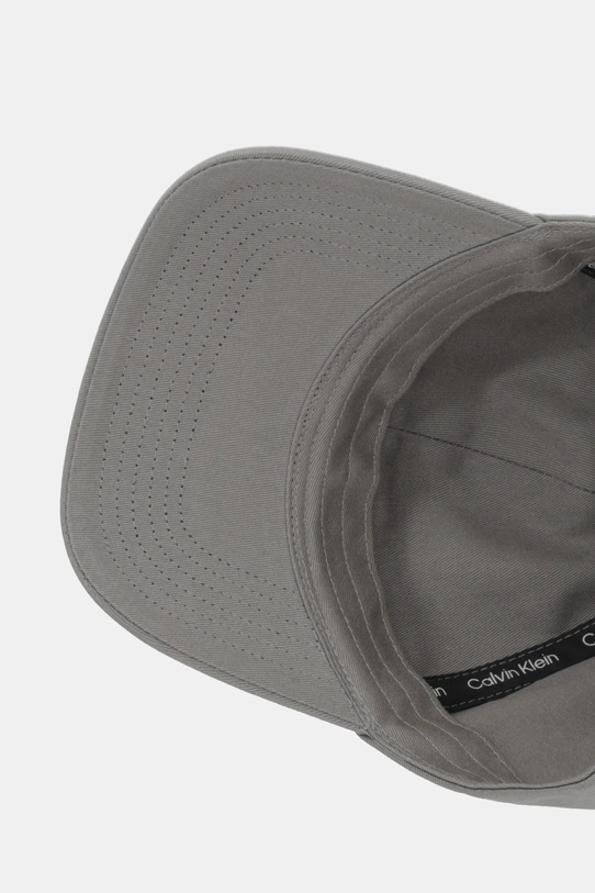 Calvin Klein czapka z daszkiem bawełniana szary LV04D5003G
