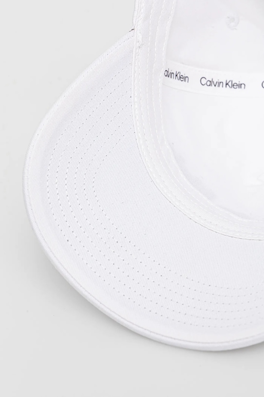 Calvin Klein berretto da baseball in cotone bianco LV04G5061G